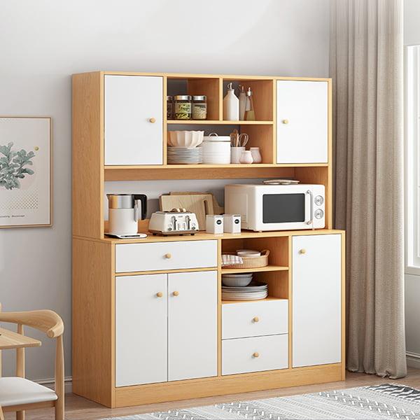 Tủ bếp bằng gỗ MDF chắc chắn kiểu dáng hiện đại