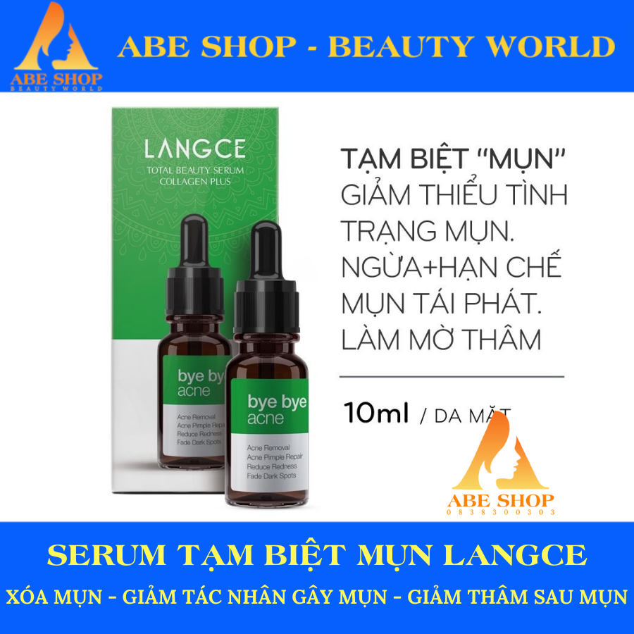 TINH CHẤT LÀM ĐẸP COLLAGEN+ TẠM BIỆT MỤN 10ml LANGCE