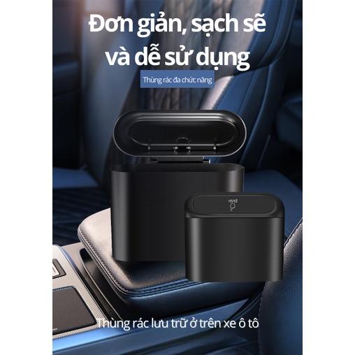 Thùng Rác Ô Tô Có Nắp Đậy - Thùng Rác Mini Treo Cửa Ô Tô 6 BY-1079