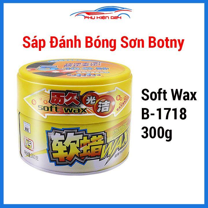 Sáp đánh bóng sơn xe Botny Soft Wax Bb-1718 bảo vệ bề mặt sơn, chống tia UV, trọng lượng 300g