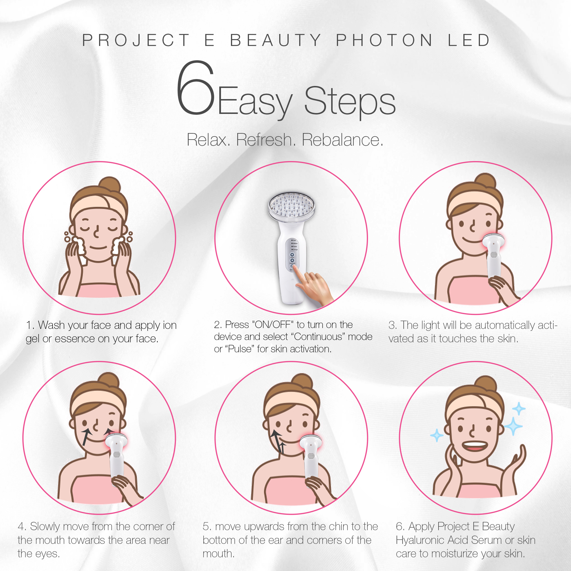Project E Beauty Red LED+ Liệu pháp chống lão hóa | Collagen boost | Giảm nếp nhăn & nếp nhăn | Thắt chặt da | Cải thiện độ đàn hồi | Da bị tổn thương mặt trời | Tăng cường lưu thông | Fades sẹo mụn