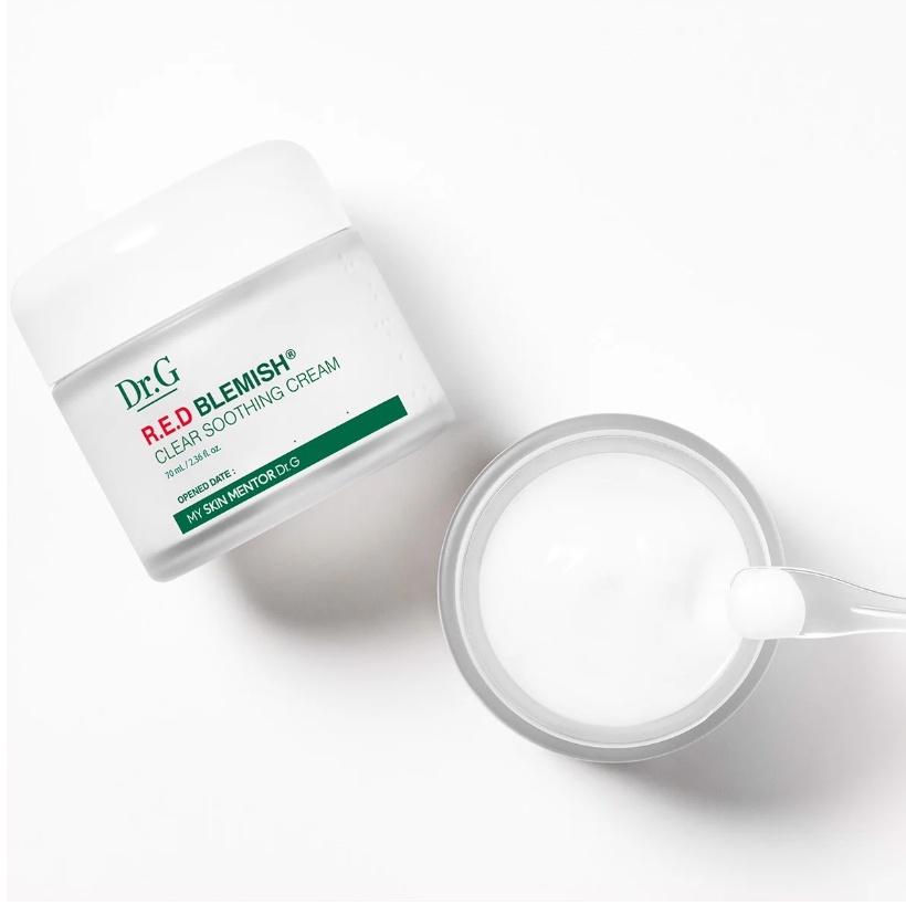 Kem dưỡng ẩm và phục hồi sâu cho da Dr.G R.E.D Blemish Clear Soothing Cream Hàn Quốc 70ml