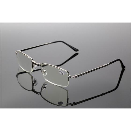 Kính lão thị viễn thị Nhật bản gập gọn KVG10UNIQUI nửa viền cao cấp tặng bao Da báo đeo hông tiện lợi chống mỏi