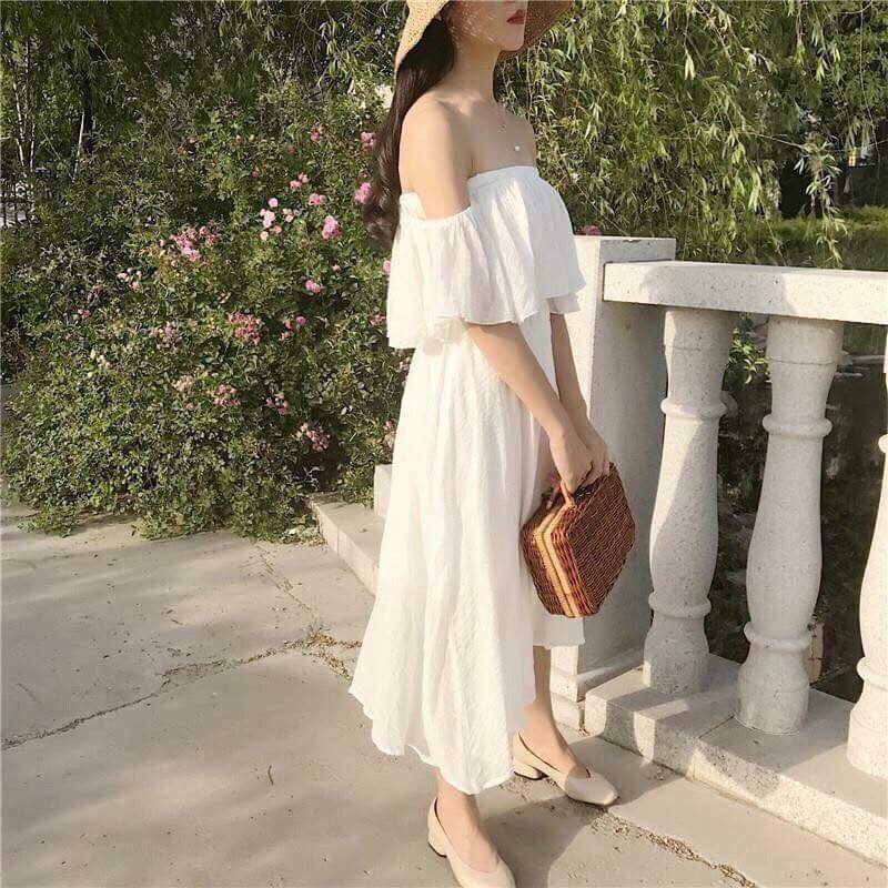 Đầm Maxi Trễ Vai Y Hình