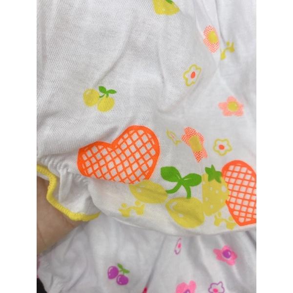 Quần lót/quần chip trắng, quần cotton in họa tiết mông mặc váy cho bé gái từ 8-16kg