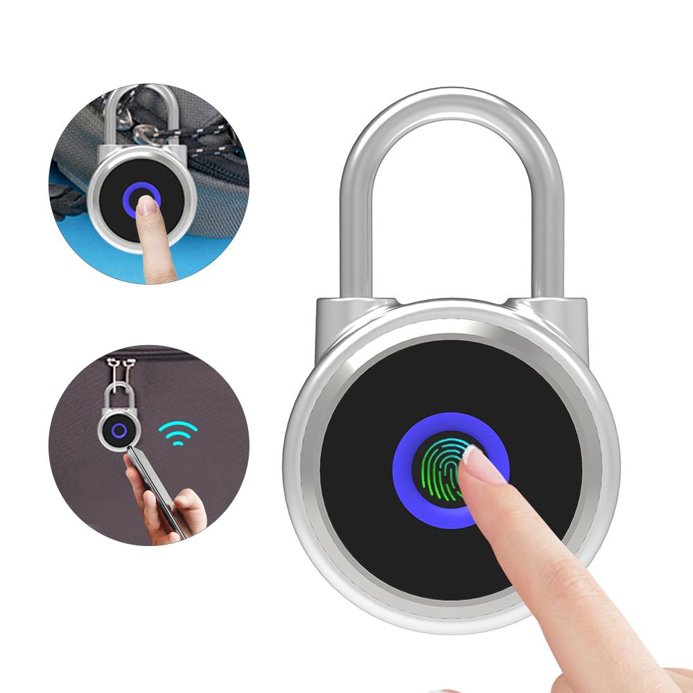 Ổ khóa vân tay BT Khóa với APP & Vân tay lưu trữ 20 nhóm vân tay, có thể sạc lại