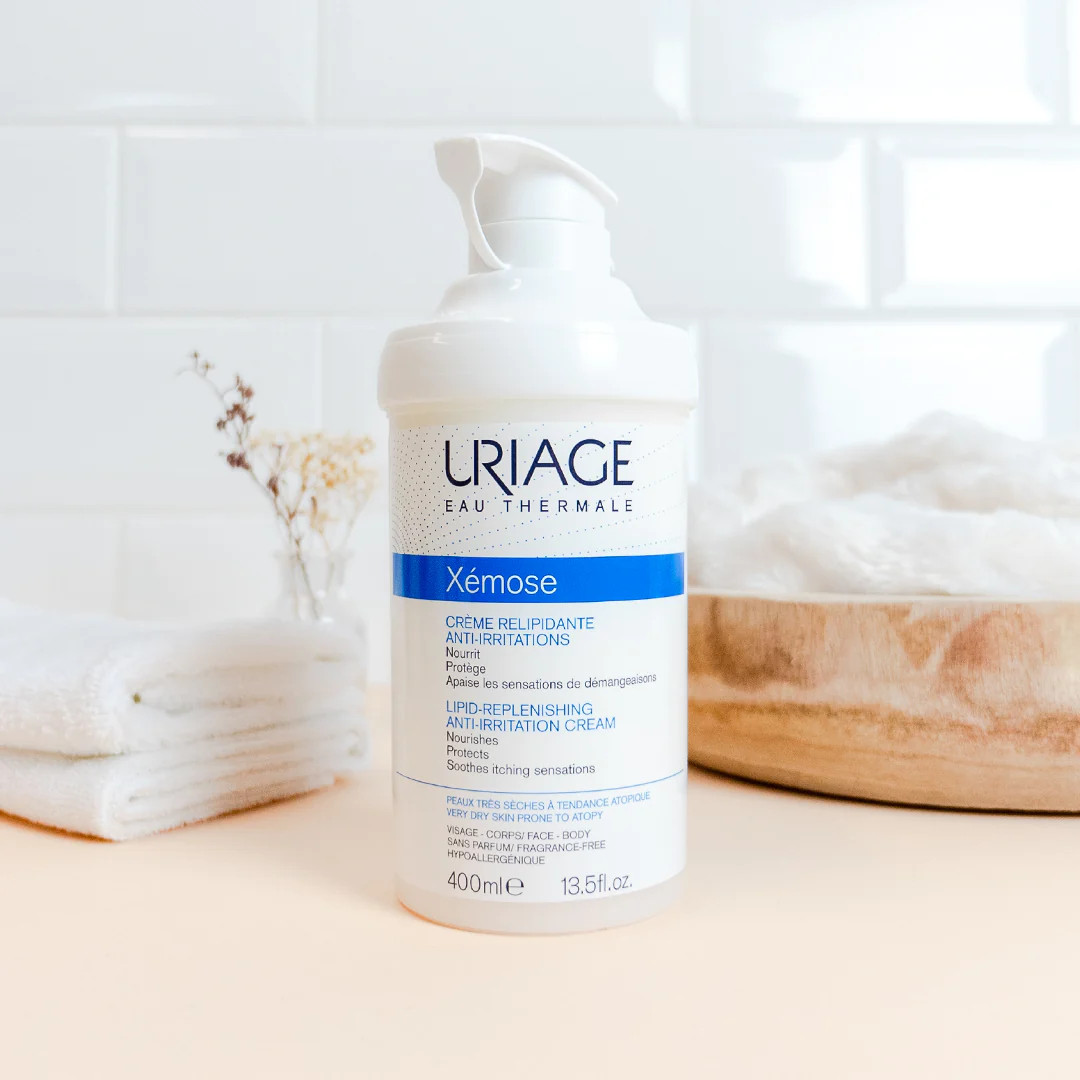 Kem làm giảm khô, da cơ địa, chàm Uriage Xemose Creme Relipidante Anti Irritations 400ml