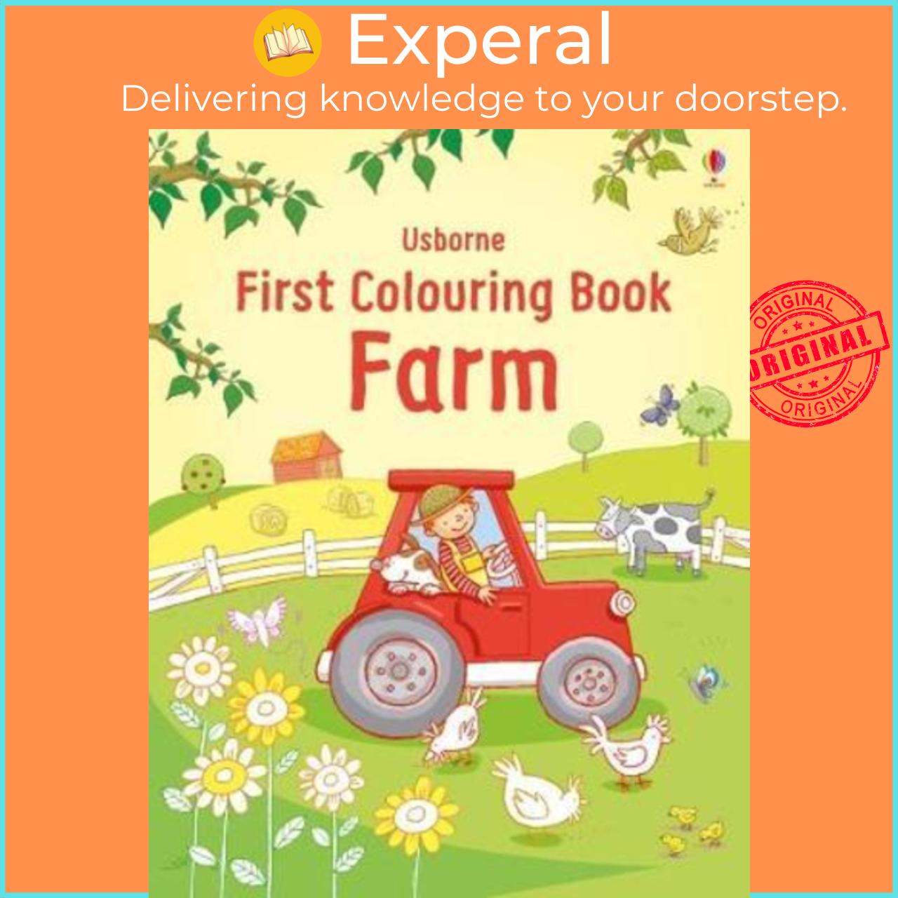 Sách - First Colouring Book Farm by Jessica Greenwell