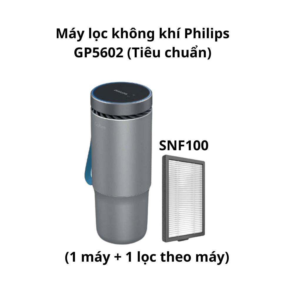 Máy lọc không khí Philips Lọc tia cực tím mạnh mẽ GP5602 với công nghệ UVC an toàn khi sử dụng - Hàng nhập khẩu