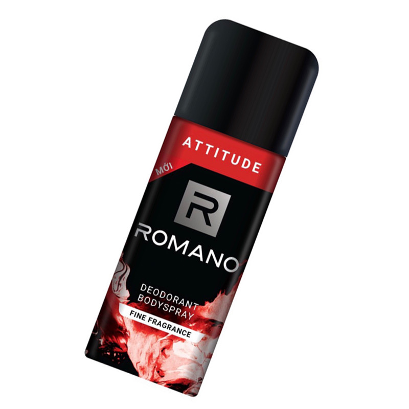 Combo Xịt khử mùi Romano Attitude 150ml+Nước hoa bỏ túi Romano Attitude 18ml