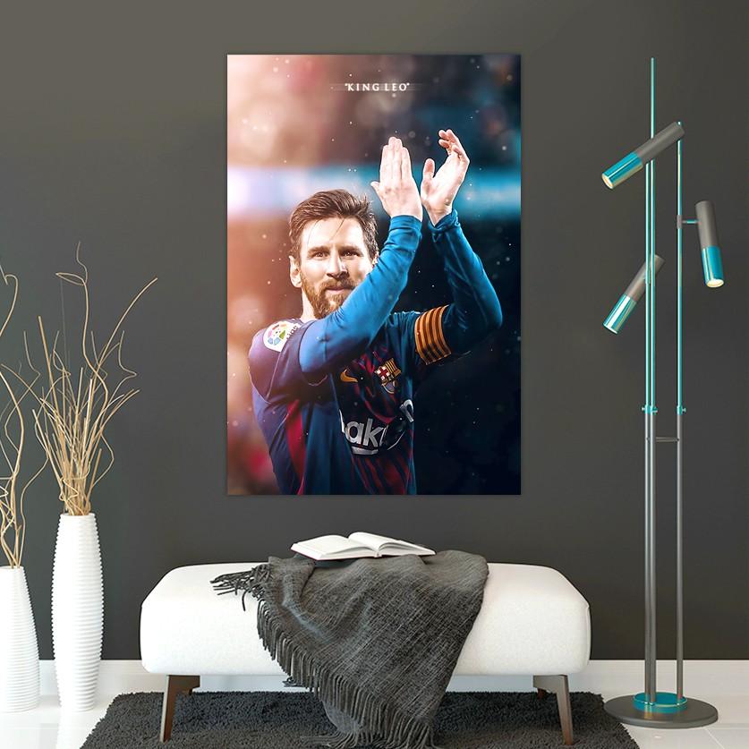 Bộ Ảnh Decor Messi | Tranh Dán Tường Cầu Thủ Bóng Đá Kích Thước 40*60 Dán Trang Trí Phòng Khách Phòng Ngủ Cá Nhân