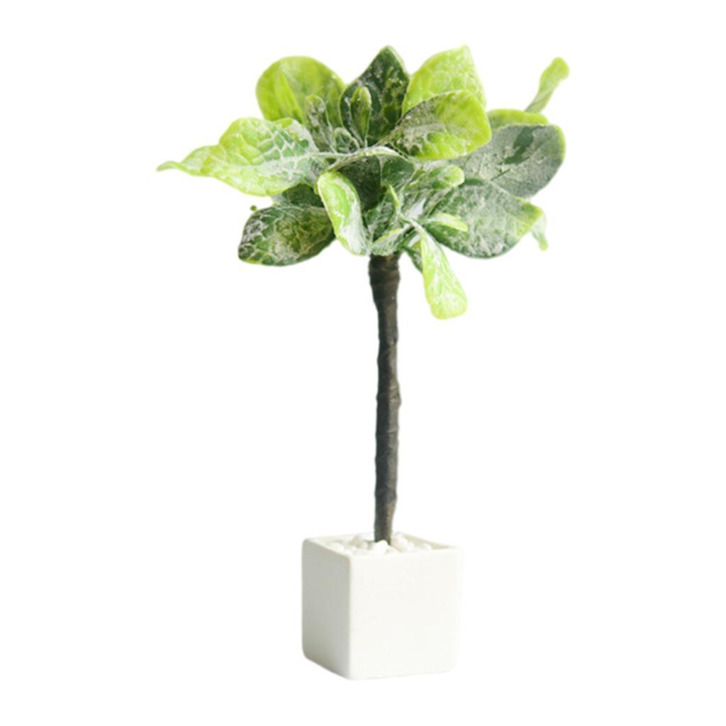 1:8 1:12 Dollhouse Miniature Potted Plant Bonsai Model Greenery Display Toys