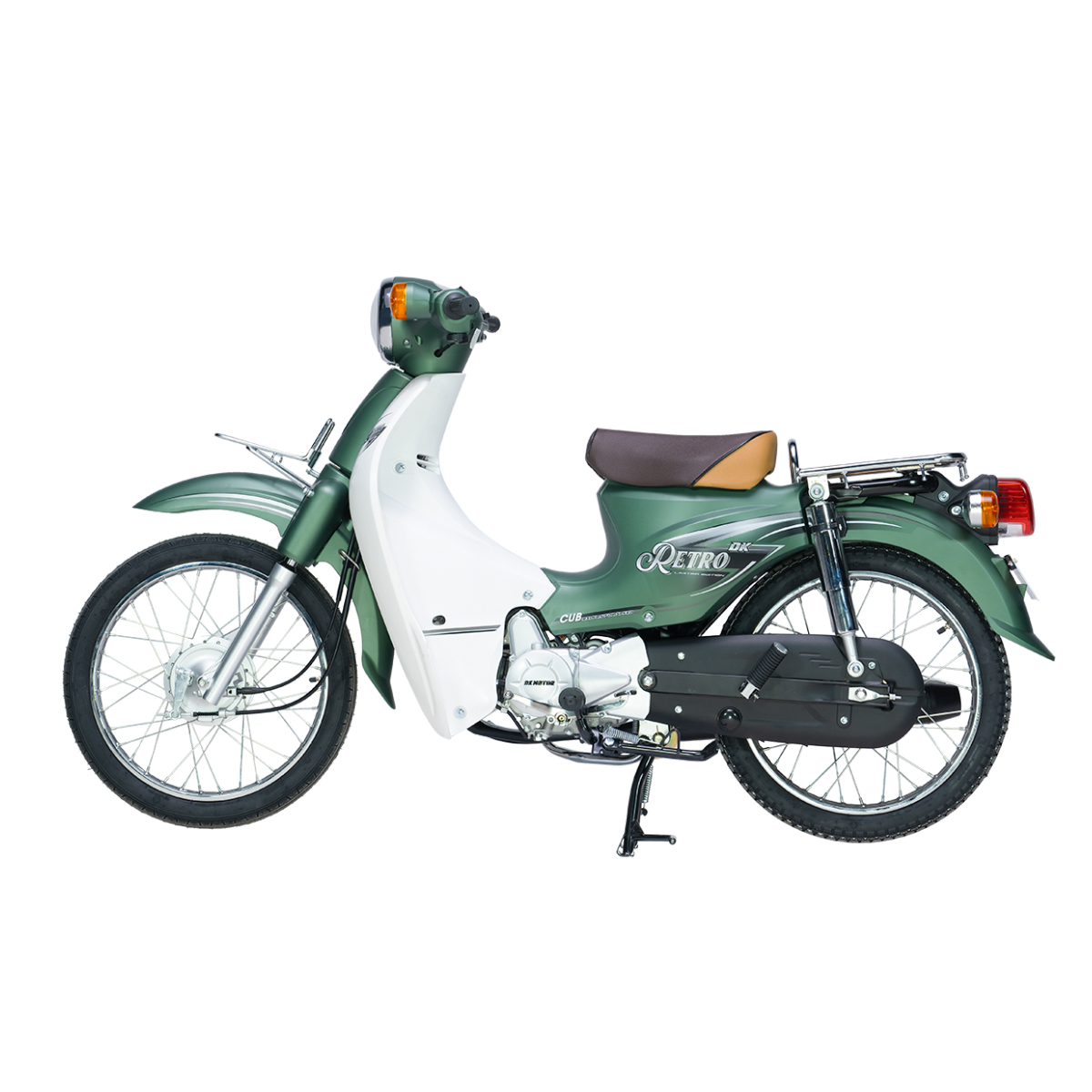 Xe Máy 50cc DK Retro - Màu Xanh Rêu Sần