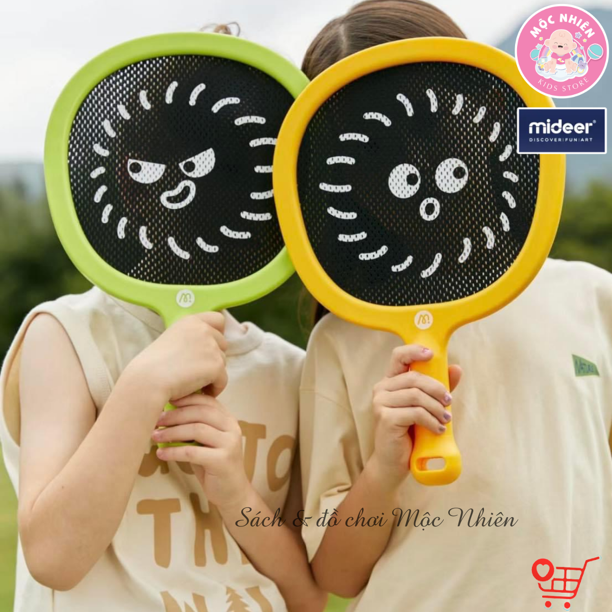 Vợt cầu lông trẻ em cho bé Mideer Kids Junior Racket 2in1, Đồ chơi thể thao cho bé