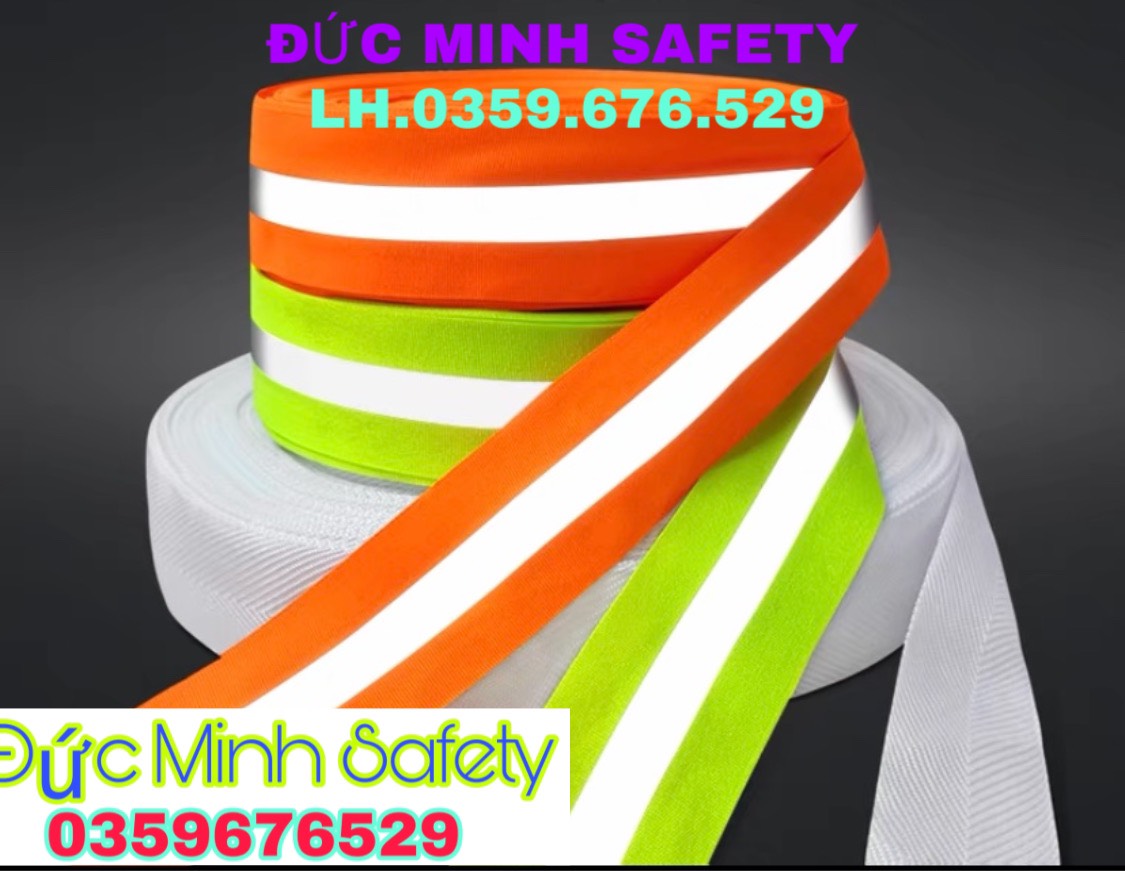 Cuộn phản quang vải 5cm dùng cho công trình xây dựng dài 100m