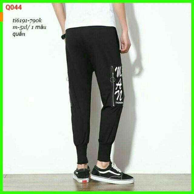 Quần jogger vải thun nỉ co giãn dày dặn
