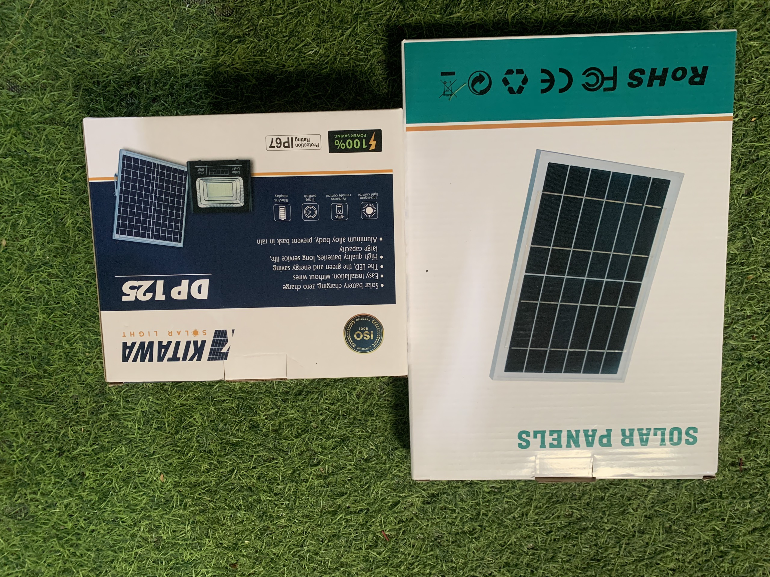 Đèn pha năng lượng mặt trời 25w Kitawa DP125