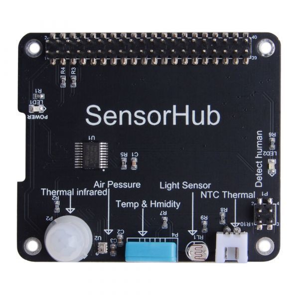 Bo Mạch Cảm Biến Nhiệt Độ Độ Ẩm Ánh Sáng Áp Suất Khí Quyển Cho Raspberry Pi SENSOR HUB