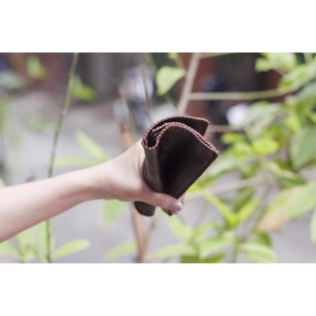 Ví da nam cầm tay vân da đà điểu cực chất - GV509-NAU