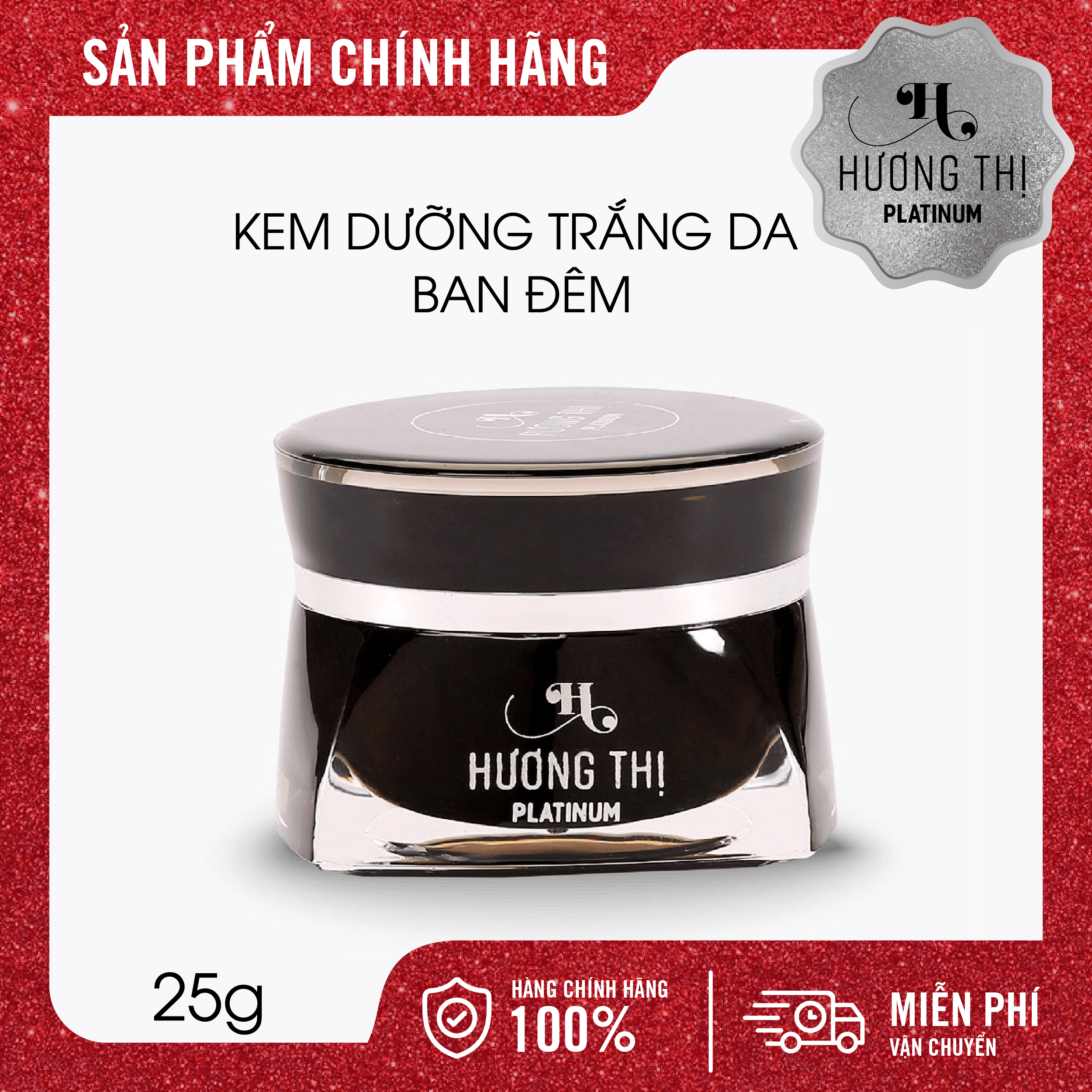 Kem Dưỡng Trắng Da Ban Đêm Hương Thị 25g