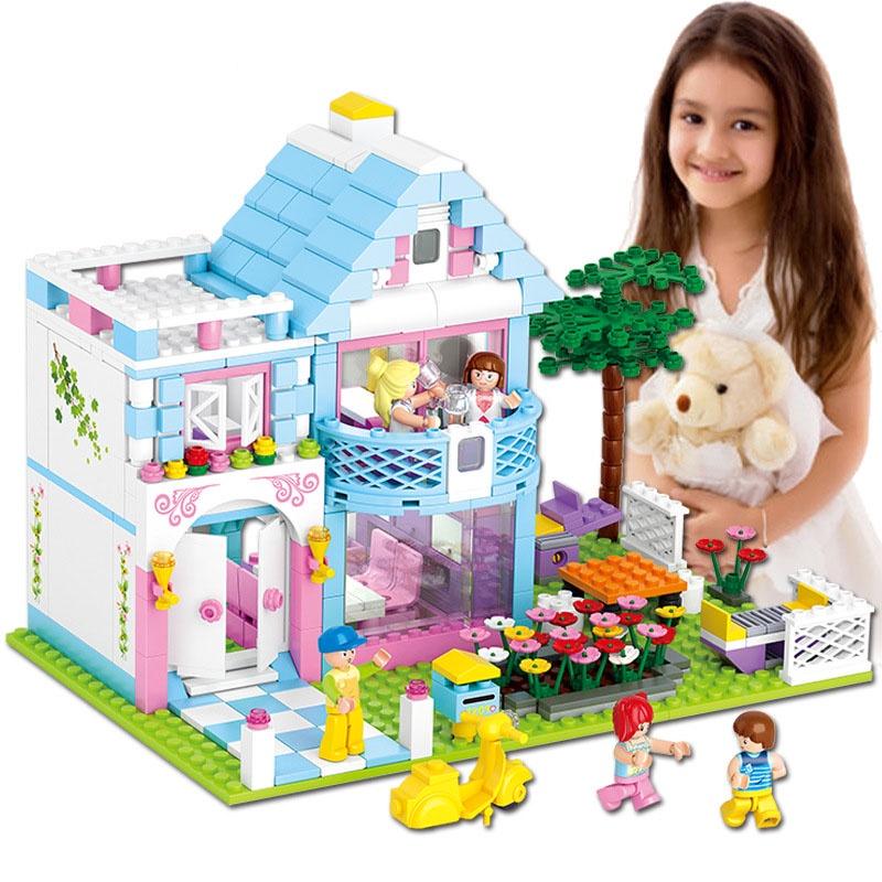 (sẵn hàng 539 mảnh 5 người) Đồ chơi xếp hình lắp ráp lego friends Đồ chơi bé gái biệt thự vườn công chúa Sluban B0535