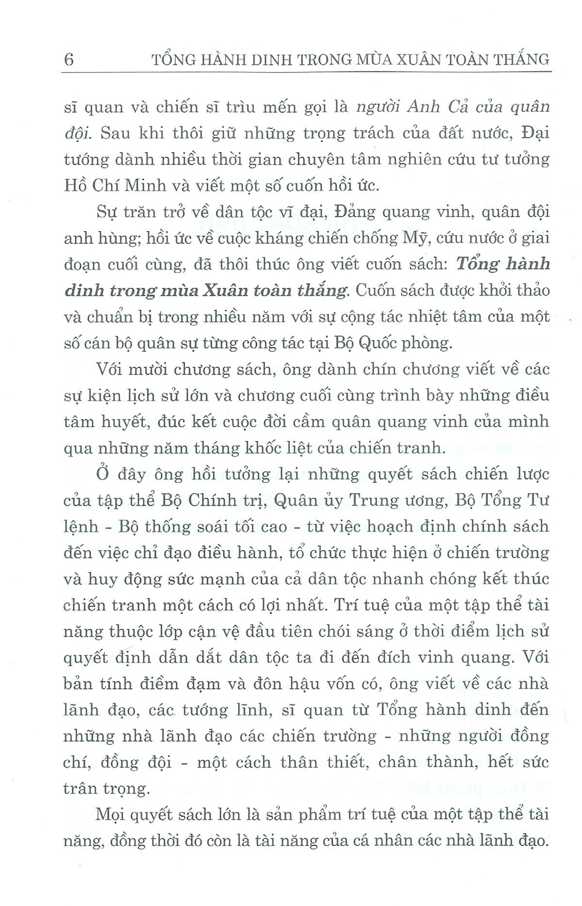 Tổng Hành Dinh Trong Mùa Xuân Toàn Thắng - Hồi Ức