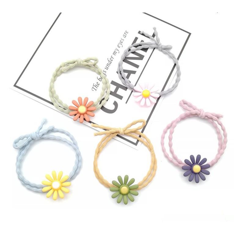 Dây Buộc Tóc Hoa Cúc Chi nhiều màu sắc