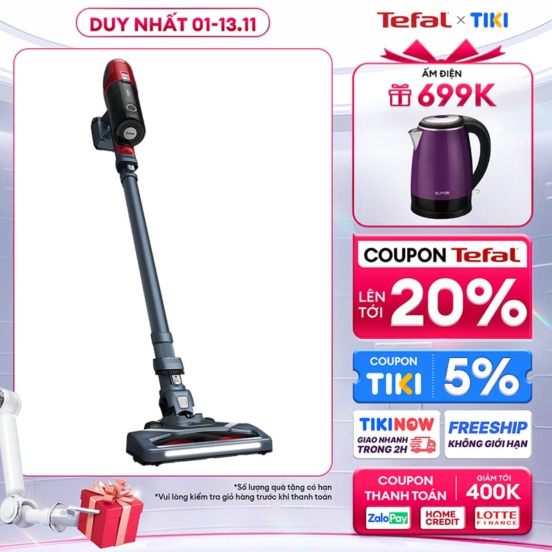 Máy hút bụi cầm tay không dây Tefal TY6878WO - Hàng chính hãng