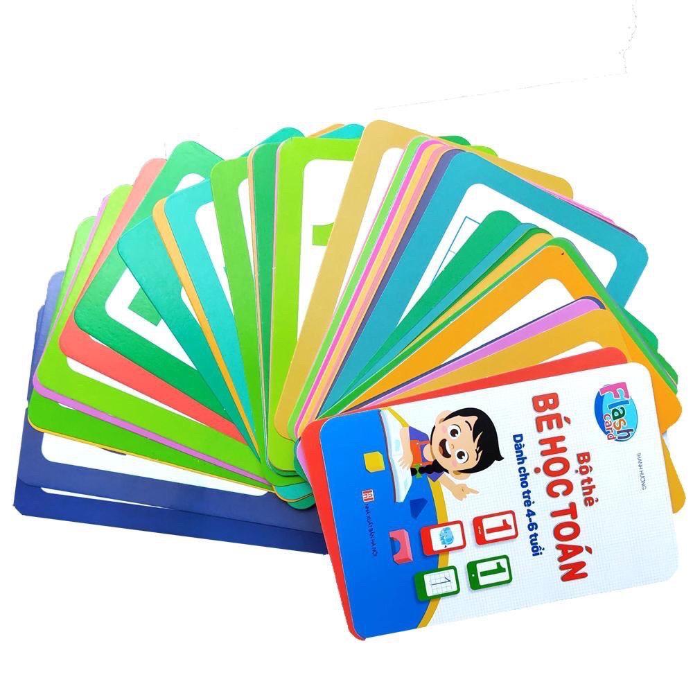 Bộ Thẻ Flashcard Bé Học Toán Cho Bé Từ 4 Đến 6 Tuổi Nhận Biết Con Số