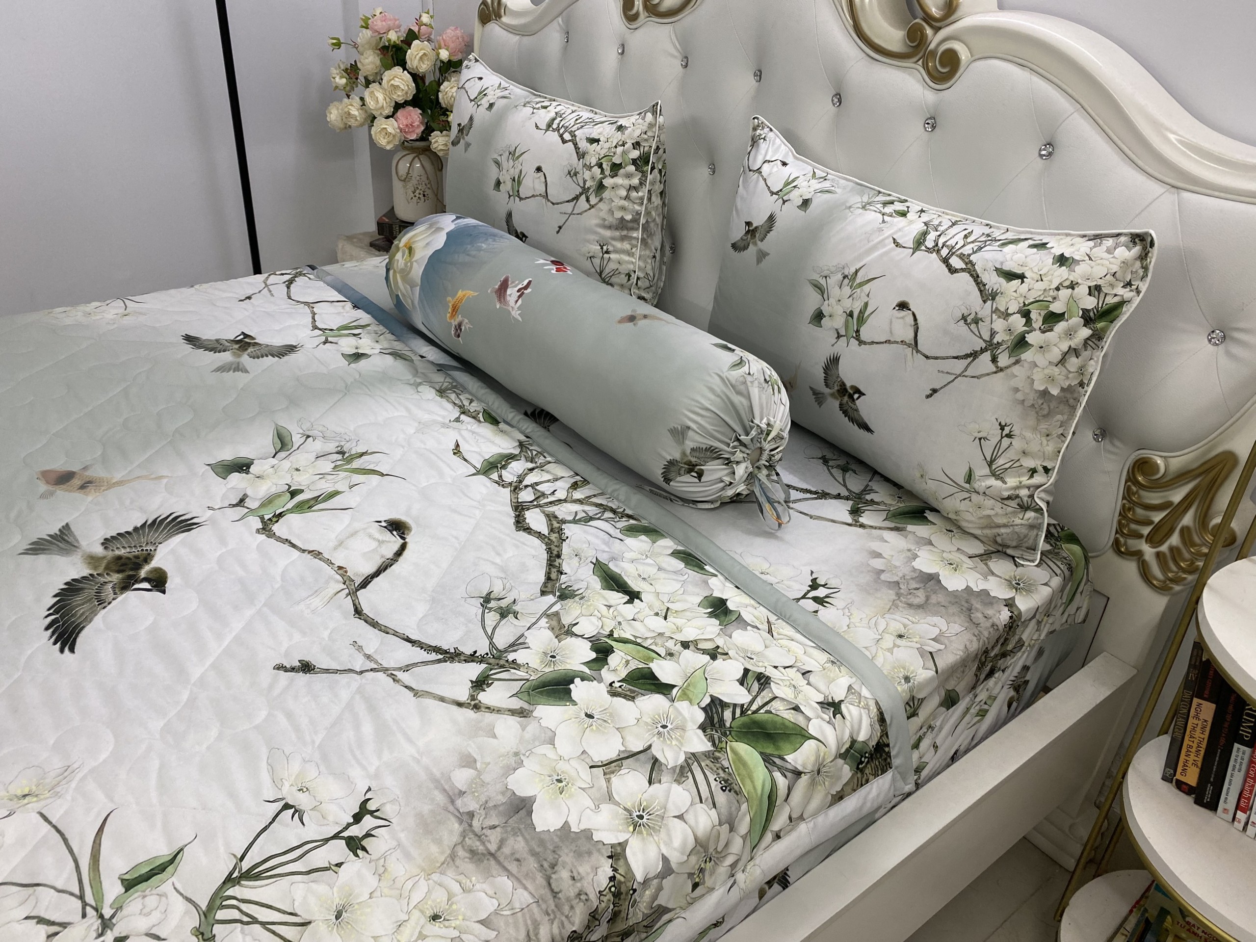 Bộ Chăn Drap gối HÀNG CHÍNH HÃNG thun Ý 5D Cao Cấp , mát lạnh, thấm hút tốt.