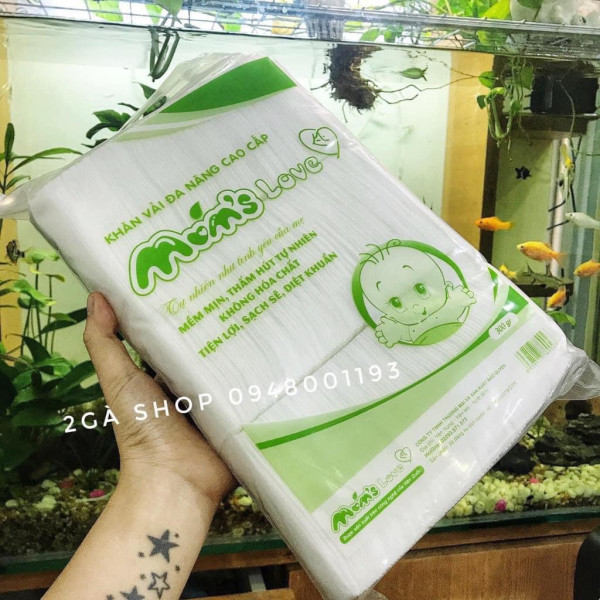 Khăn khô đa năng cao cấp Mom Love - khăn vải khô đa năng 300gr