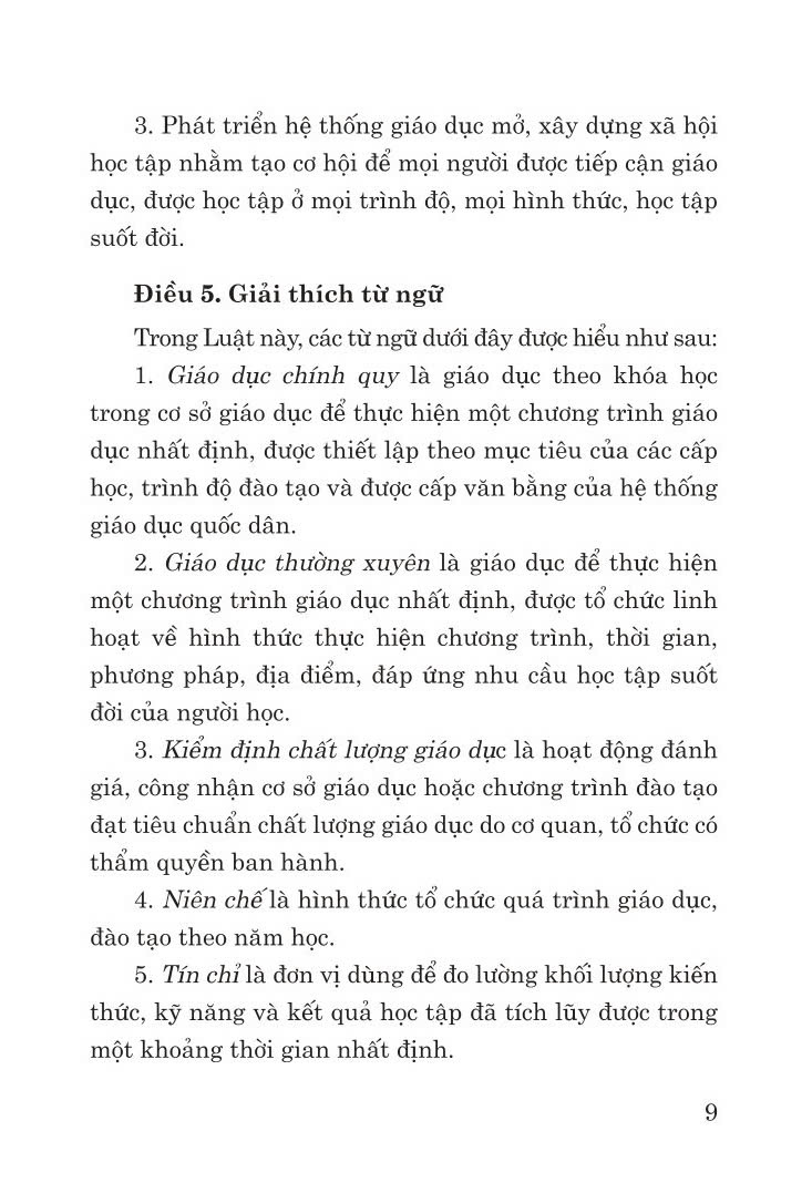 Luật giáo dục năm 2019 - bản in 2024