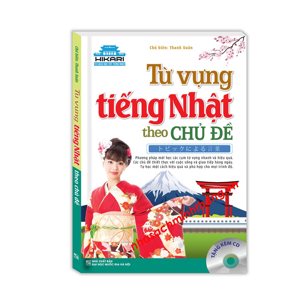 Sách - Hikari - Từ vựng tiếng Nhật theo chủ đề (sách màu kèm CD)