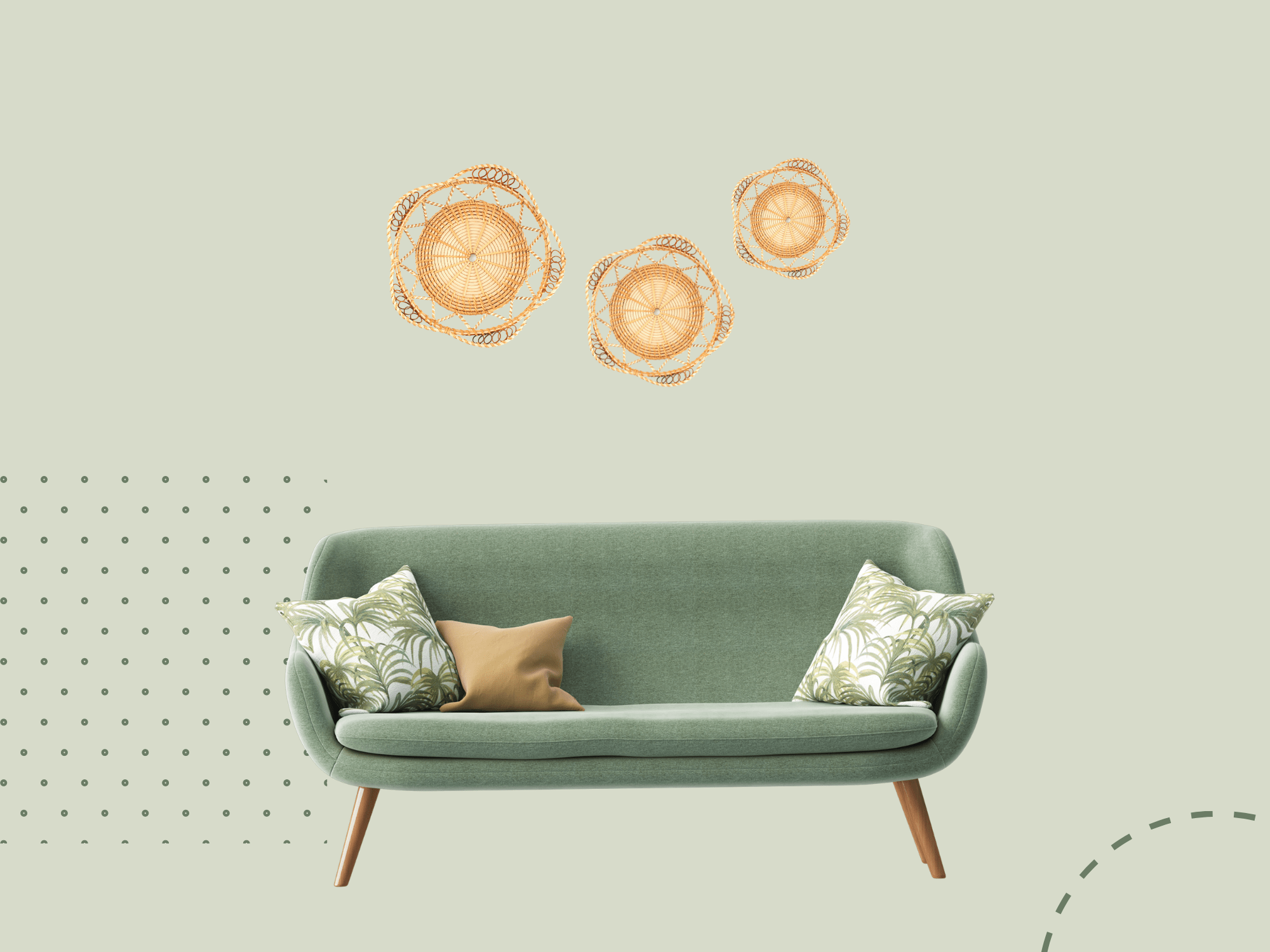 Bộ rổ mây tre đan Harmony 8