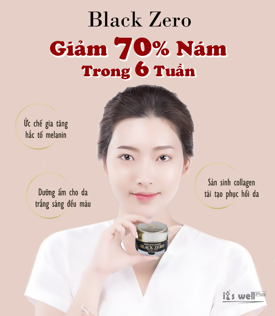 Kem Dưỡng Da Xóa Thâm Nám It's Well Plus Dark Spot Eraser Black Zero Healing Cream (30g)