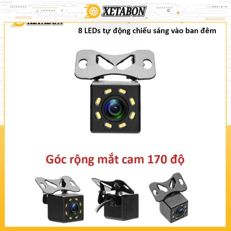 Cam lùi oto Thế hệ mới tích hợp 8led siêu sáng mang lại tầm rõ khi trời tối