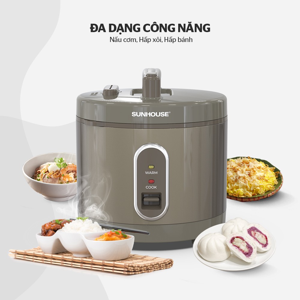 Nồi Cơm Điện 3L Sunhouse SHD8308 - Hàng Chính Hãng