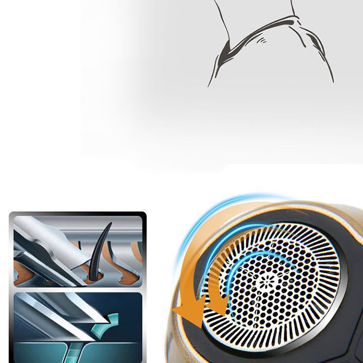 Máy cạo râu đa năng thông minh 3 lưỡi sạc điện mini