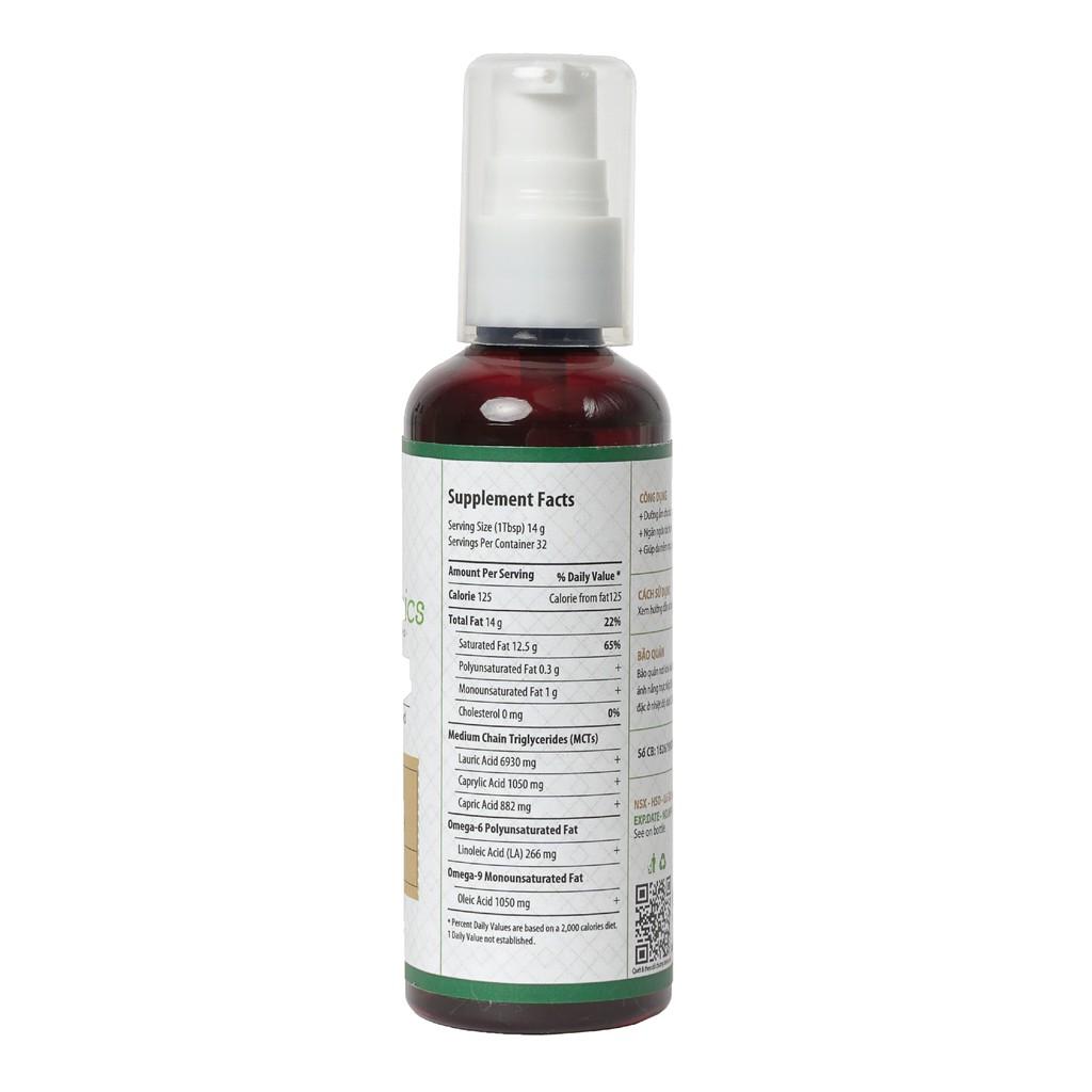Dầu Dừa Ép Lạnh Tinh Khiết Nguyên Chất Dưỡng Da - Tóc - Môi MILAGANICS 100ml