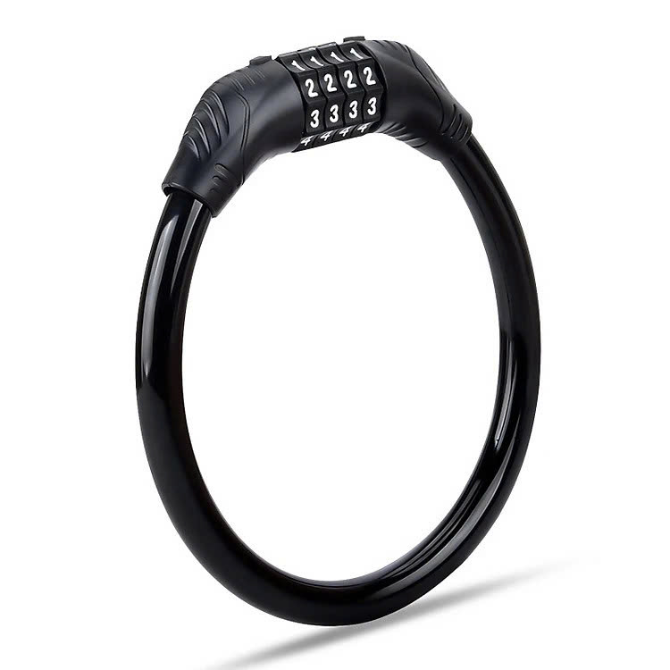 Khóa Xe Đạp Thể Thao Chống Trộm Khóa Dây Treo Yên Xe Đạp 4 Số Xoay Mã Khóa Tránh Mất Chìa Khóa - Hãng