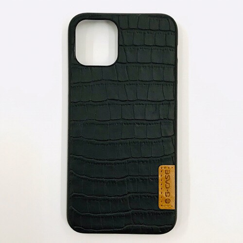 Ốp lưng cho iPhone 11 Pro (5.8") hiệu G-Case Dark Leather Alligator mỏng 1 mm - Hàng nhập khẩu