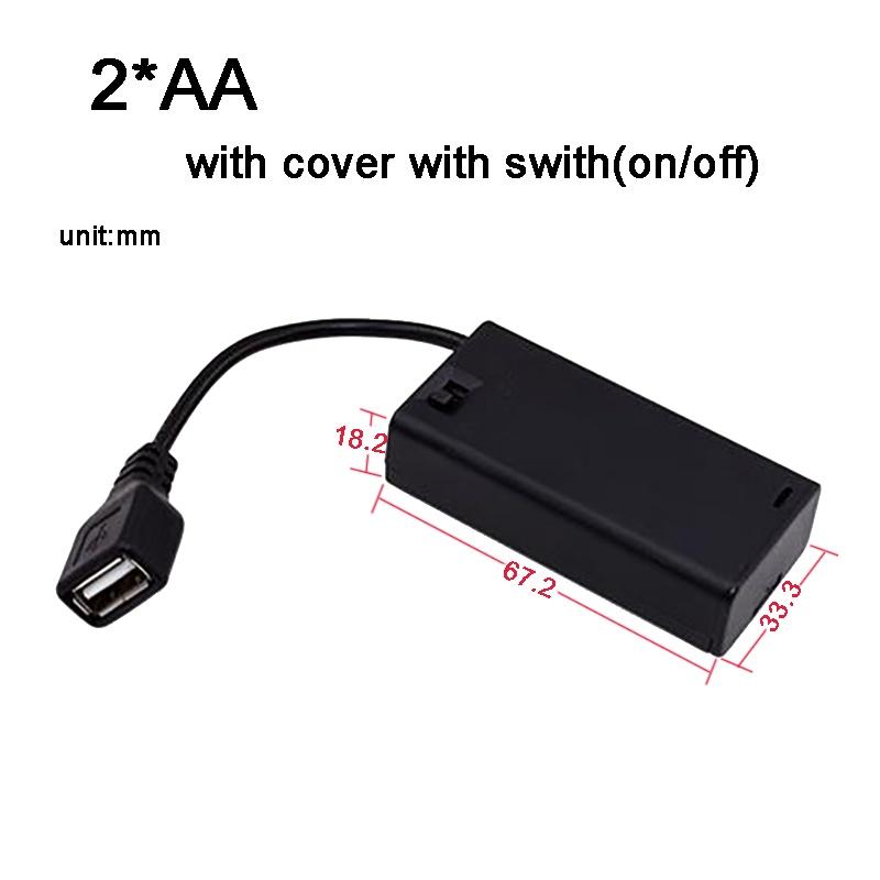 Hộp Đựng Pin AA Size 2/3/4/6/8 Ngăn Tiện Dụng