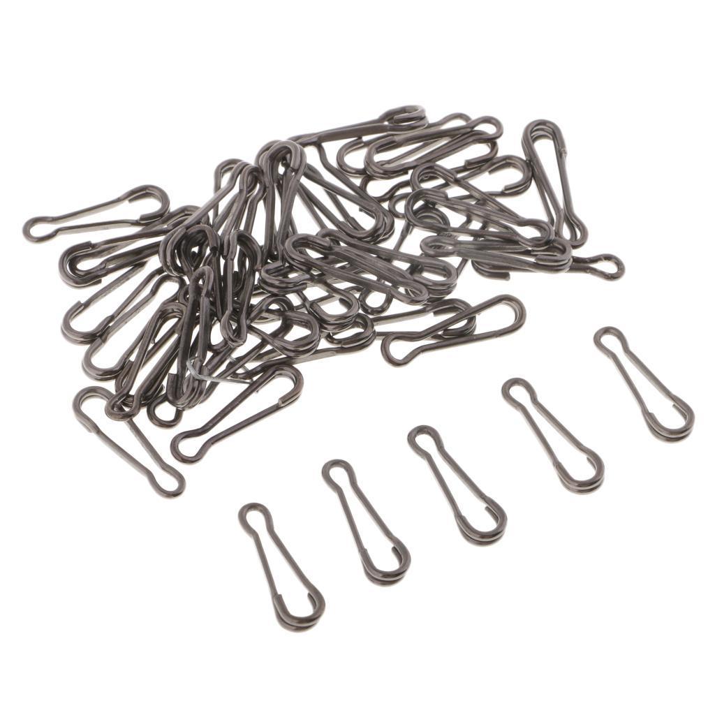 200x Fishing Quick Change Hawaiian Snaps Swivels Baits Lures Clip Link 20mm