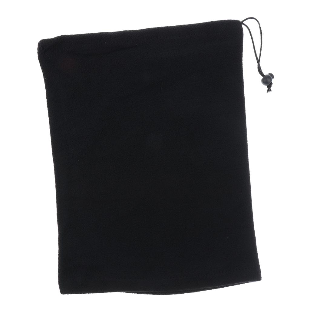 3 in 1 Snood Fleece Scarf Balaclava Neck Warmer Mask Beanie Hat Black
