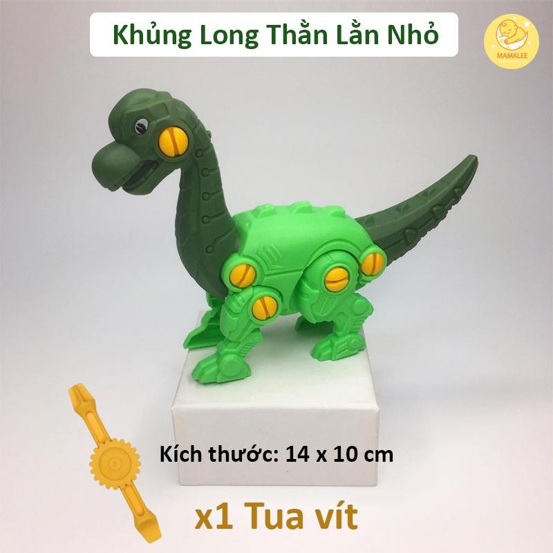Đồ Chơi Mô Hình Khủng Long Lắp Ghép Có Tua Vít Tháo Lắp Size 10 x 14 cm