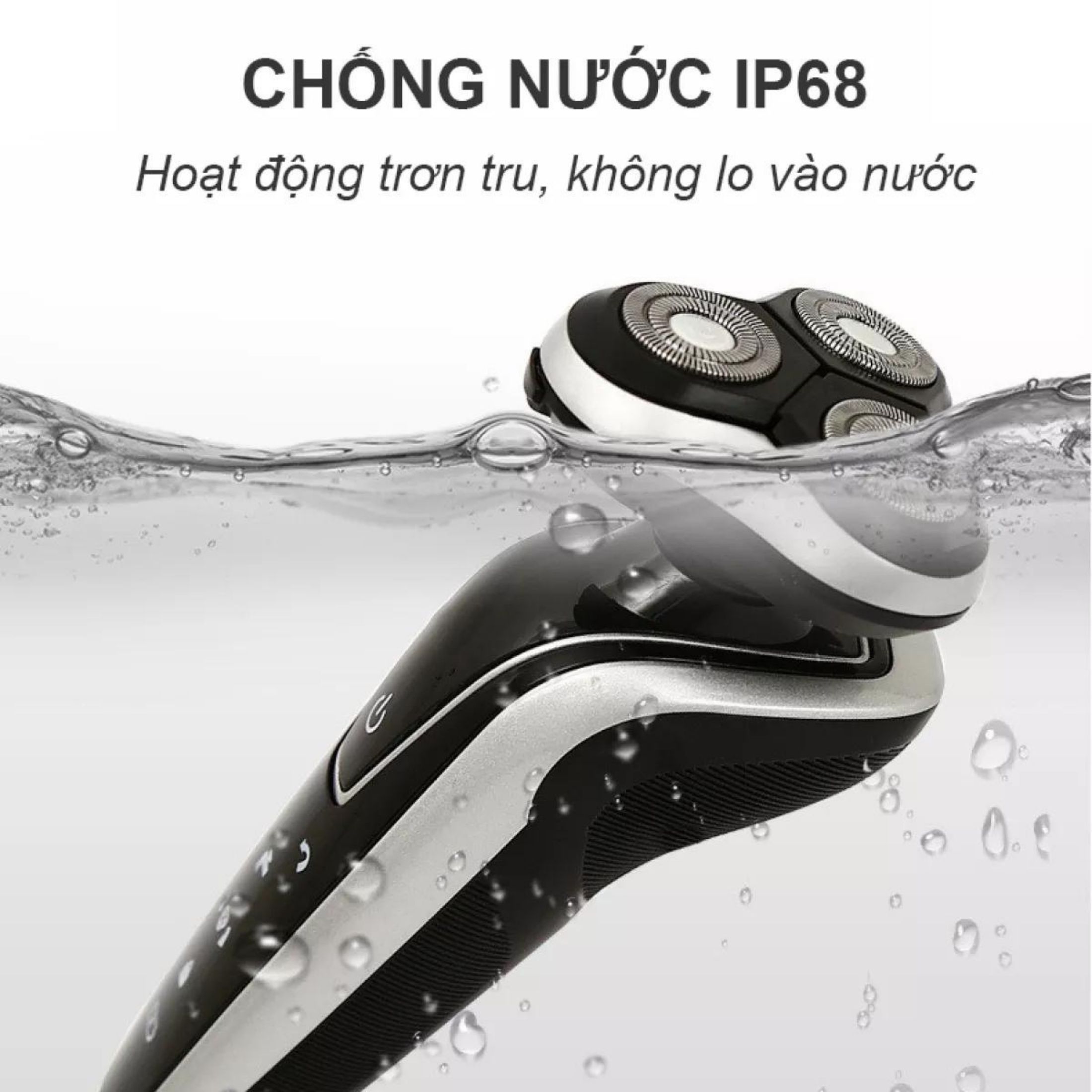 Máy cạo râu đa năng 4 in 1 PHOLZPS thế hệ mới - Máy cạo râu nam cao cấp kèm 4 đầu chức năng cạo râu, cắt tỉa lông mũi, cạo tóc mai, rửa mặt - Máy cạo râu cầm tay 3 lưỡi tháo lắp, vệ sinh dễ dàng