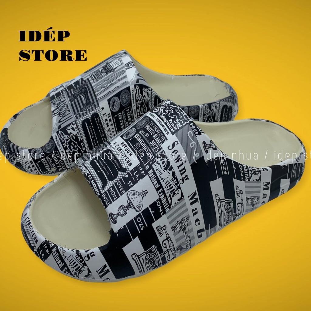 Dép bánh mì Nam quai ngang chữ SEWING cao 3.5cm đúc siêu nhẹ iDÉP - DL175