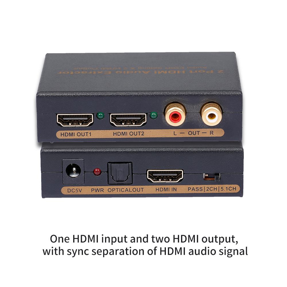 Bộ chuyển đổi âm thanh 2 cổng HDMI NK-912 trích xuất âm thanh, Thiết lập EDID 2 - US Plug
