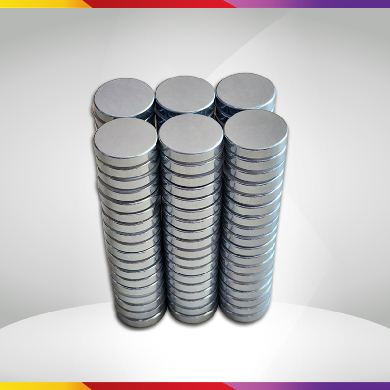 Bộ 3 Viên Nam Châm Đất Hiếm Loại Tròn 25x5mm Mạ Kẽm Lực Từ N35 Cực Mạnh
