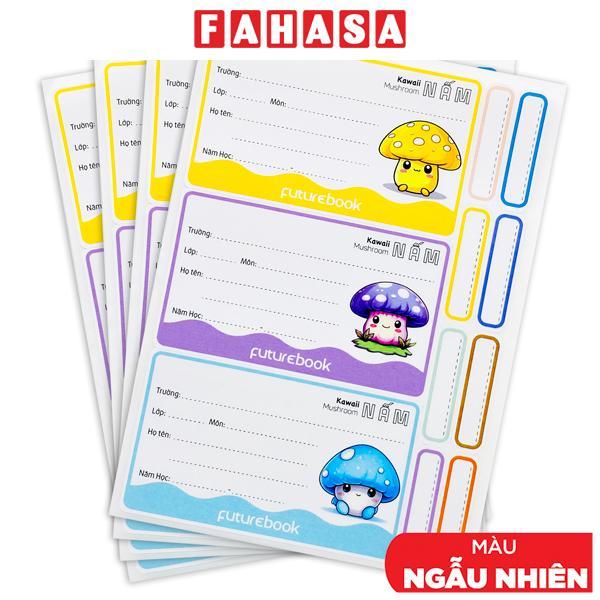 Bộ 12 Nhãn Vở + 32 Sticker Nấm - Futurebook N137